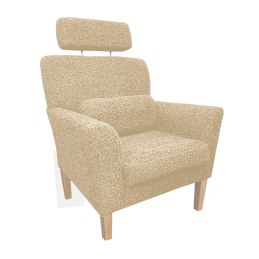 Fotel DENVER tkanina Rolf noga drewniana