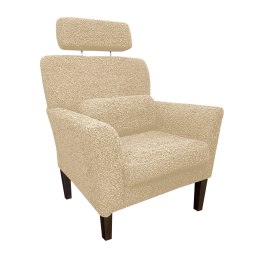 Fotel DENVER tkanina Rolf noga drewniana