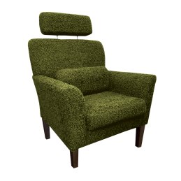 Fotel DENVER tkanina Rolf noga drewniana