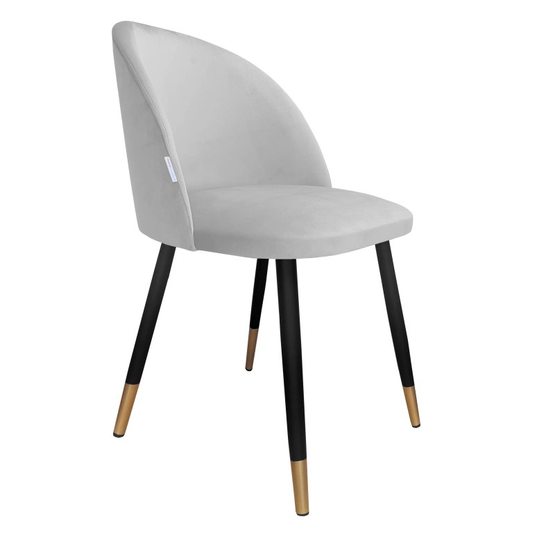 Krzesło Colin – tapicerowane, metalowe nogi