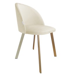 Krzesło Colin – tapicerowane, metalowe nogi