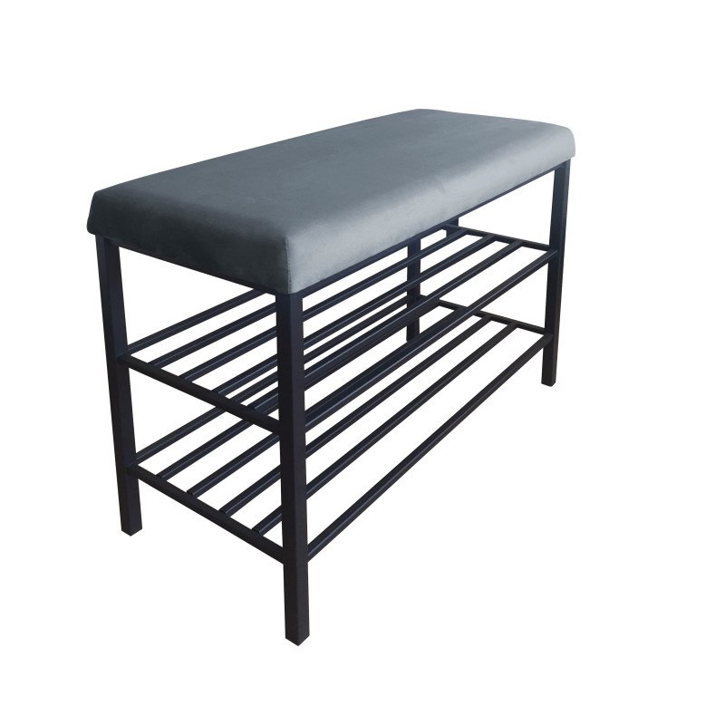 Szafka na buty tkanina Welur – regał i półka do przedpokoju