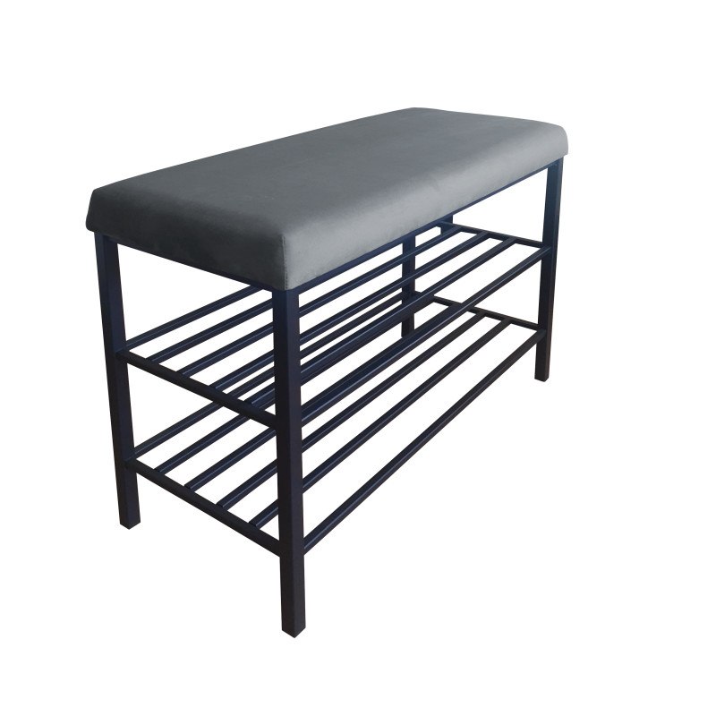 Szafka na buty tkanina Welur – regał i półka do przedpokoju