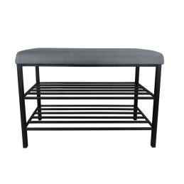 Szafka na buty tkanina Welur – regał i półka do przedpokoju