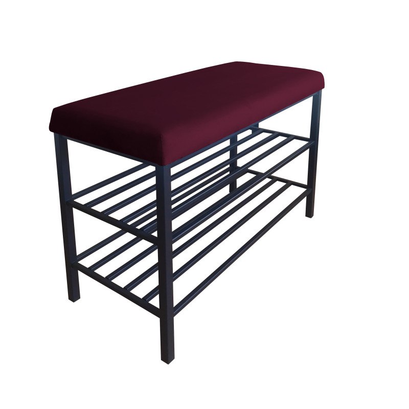 Szafka na buty tkanina Welur – regał i półka do przedpokoju