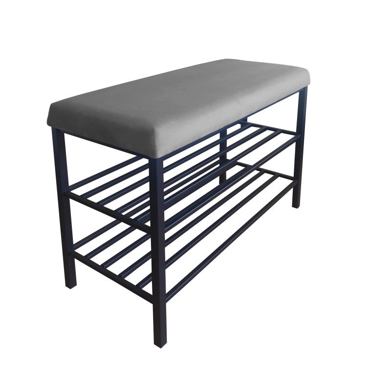 Szafka na buty tkanina Welur – regał i półka do przedpokoju