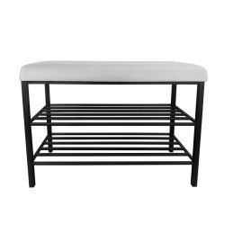 Szafka na buty tkanina Welur – regał i półka do przedpokoju