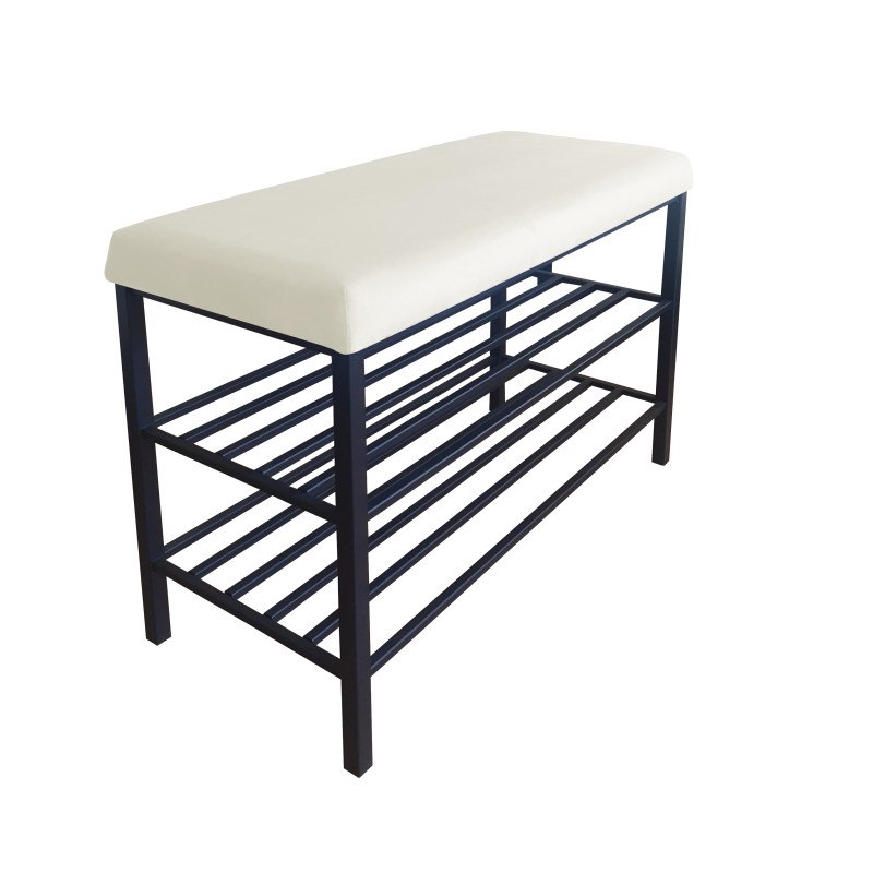 Szafka na buty tkanina Welur – regał i półka do przedpokoju