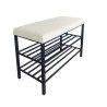 Szafka na buty tkanina Welur – regał i półka do przedpokoju