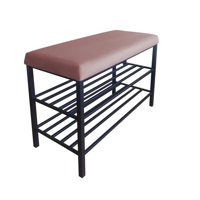 Szafka na buty tkanina Welur – regał i półka do przedpokoju