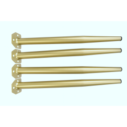 Krzesło GOYA różowe welur na złotych nogach