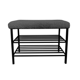 Szafka na buty Rolf14 – czarny stelaż, porządek i elegancja