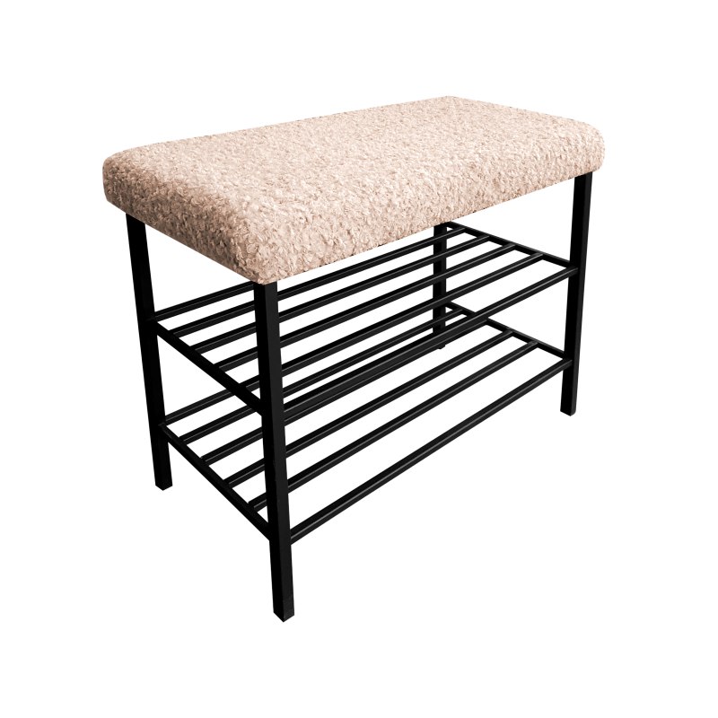 Szafka na buty Rolf14 – czarny stelaż, porządek i elegancja