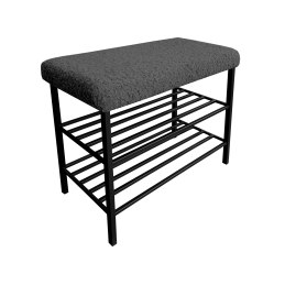 Szafka na buty Rolf14 – czarny stelaż, porządek i elegancja