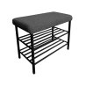 Szafka na buty Rolf14 – czarny stelaż, porządek i elegancja