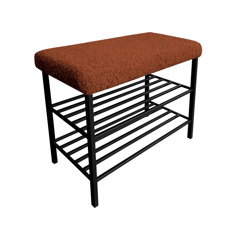 Szafka na buty Rolf14 – czarny stelaż, porządek i elegancja