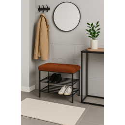 Szafka na buty Rolf14 – czarny stelaż, porządek i elegancja