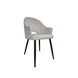 Krzesło VELVET MG19 – welurowe, nogi czarne ze złotym akcentem