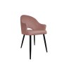 Krzesło Velvet tkanina Welur noga metalowa