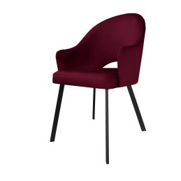 Krzesło Velvet tkanina welur, noga metalowa