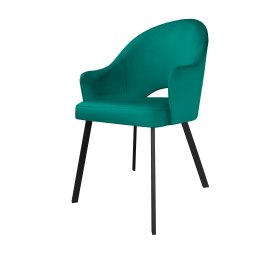 Krzesło Velvet tkanina welur, noga metalowa