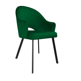 Krzesło Velvet tkanina welur, noga metalowa