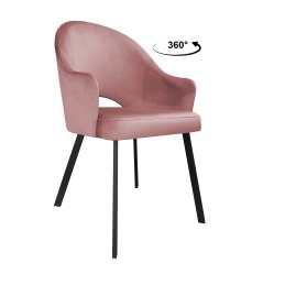 Krzesło Velvet tkanina welur, noga metalowa