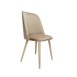 Krzesło welurowe GOYA BL06 na czarnych nogach Nowoczesne krzesło do salonu, jadalni i kuchni