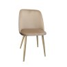 Krzesło welurowe GOYA BL06 na czarnych nogach Nowoczesne krzesło do salonu, jadalni i kuchni