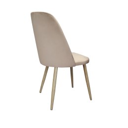 Krzesło welurowe GOYA BL06 na czarnych nogach Nowoczesne krzesło do salonu, jadalni i kuchni