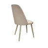 Krzesło welurowe GOYA BL06 na czarnych nogach Nowoczesne krzesło do salonu, jadalni i kuchni