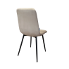 Krzesło FOX welur z przeszyciem na metalowych nogach