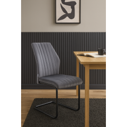 Krzesło IVO welur na czarnej płozie – nowoczesny design