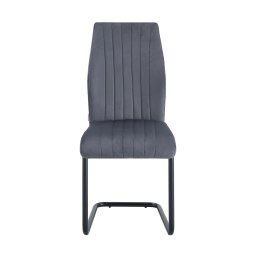 Krzesło IVO welur na czarnej płozie – nowoczesny design