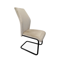 Krzesło IVO welur na czarnej płozie – nowoczesny design