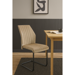 Krzesło IVO welur na czarnej płozie – nowoczesny design