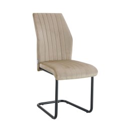 Krzesło IVO welur na czarnej płozie – nowoczesny design