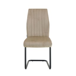 Krzesło IVO welur na czarnej płozie – nowoczesny design