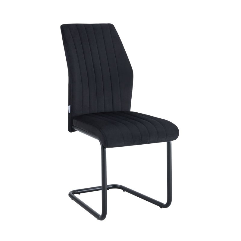 Krzesło IVO welur na czarnej płozie – nowoczesny design