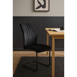 Krzesło IVO welur na czarnej płozie – nowoczesny design