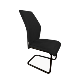 Krzesło IVO welur na czarnej płozie – nowoczesny design