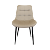 Krzesło Cherry welur tapicerowane na metalowych nogach