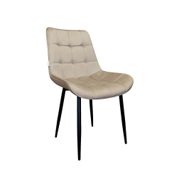 Krzesło Cherry welur tapicerowane na metalowych nogach