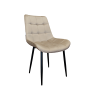 Krzesło Cherry welur tapicerowane na metalowych nogach