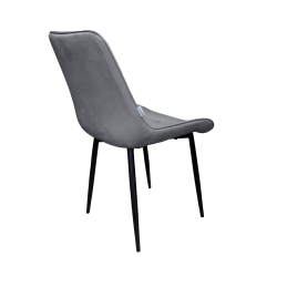 Krzesło Cherry welur tapicerowane na metalowych nogach