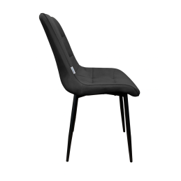 Krzesło Cherry welur tapicerowane na metalowych nogach