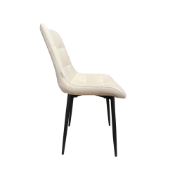 Krzesło Cherry welur tapicerowane na metalowych nogach