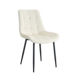 Krzesło Cherry welur tapicerowane na metalowych nogach