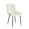 Krzesło Cherry welur tapicerowane na metalowych nogach