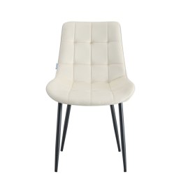 Krzesło Cherry welur tapicerowane na metalowych nogach